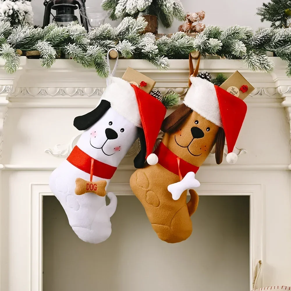 개 뼈 모양 크리스마스 스타킹, 크리스마스 선물 가방, - Christmas Stocking Hanging 리뷰 및 가격