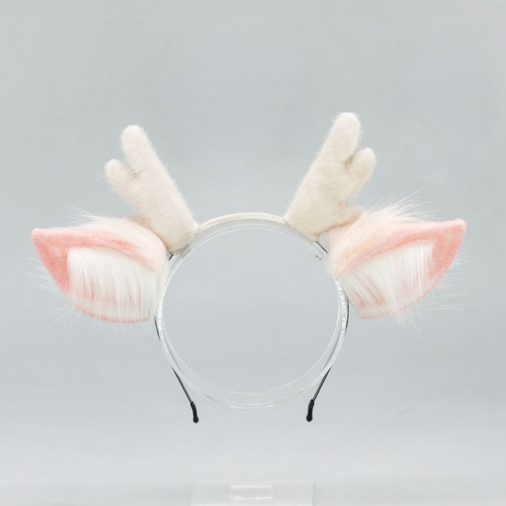 수제 사슴뿔 머리띠, 모조 사슴 귀 머리띠, 푹신한 디 - Reindeer Antlers Headband 리뷰 및 가격