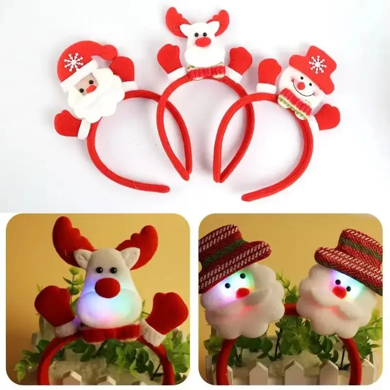 LED 발광 루돌프 엘크 뿔 머리띠 산타클로스 크리스마 - Reindeer Antlers Headband 리뷰 및 가격