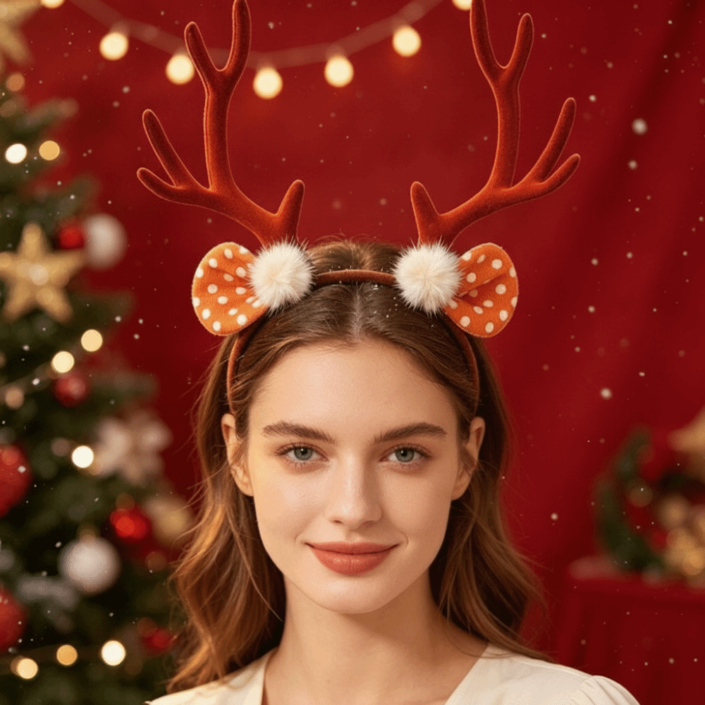 패션 반짝이는 크리스마스 헤어밴드 엘크 볼 사슴 뿔 헤 - Reindeer Antlers Headband 리뷰 및 가격