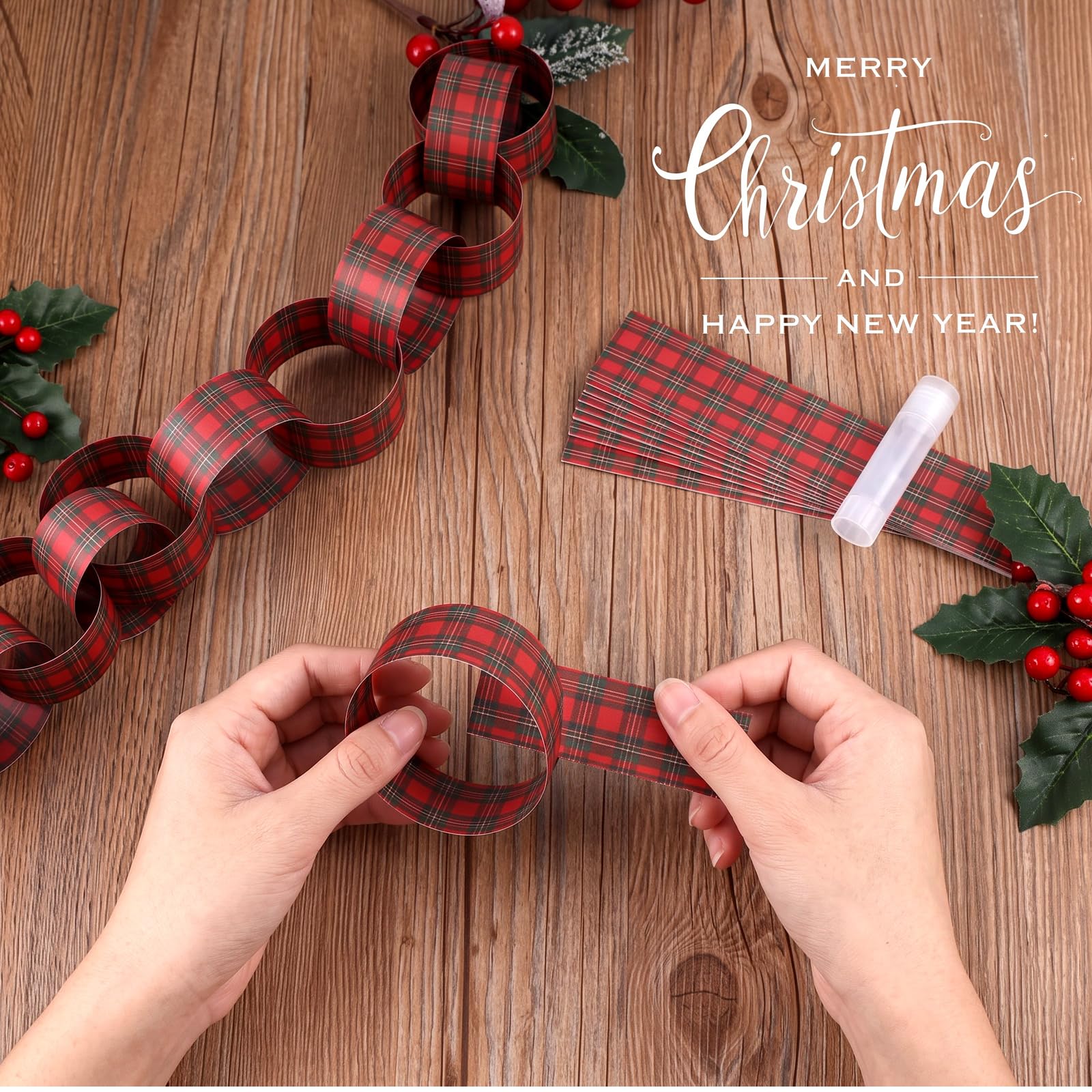빨간색과 검은색 체크무늬 종이 체인 장식, DIY로 연 - Christmas Throw Blanket 리뷰 및 가격