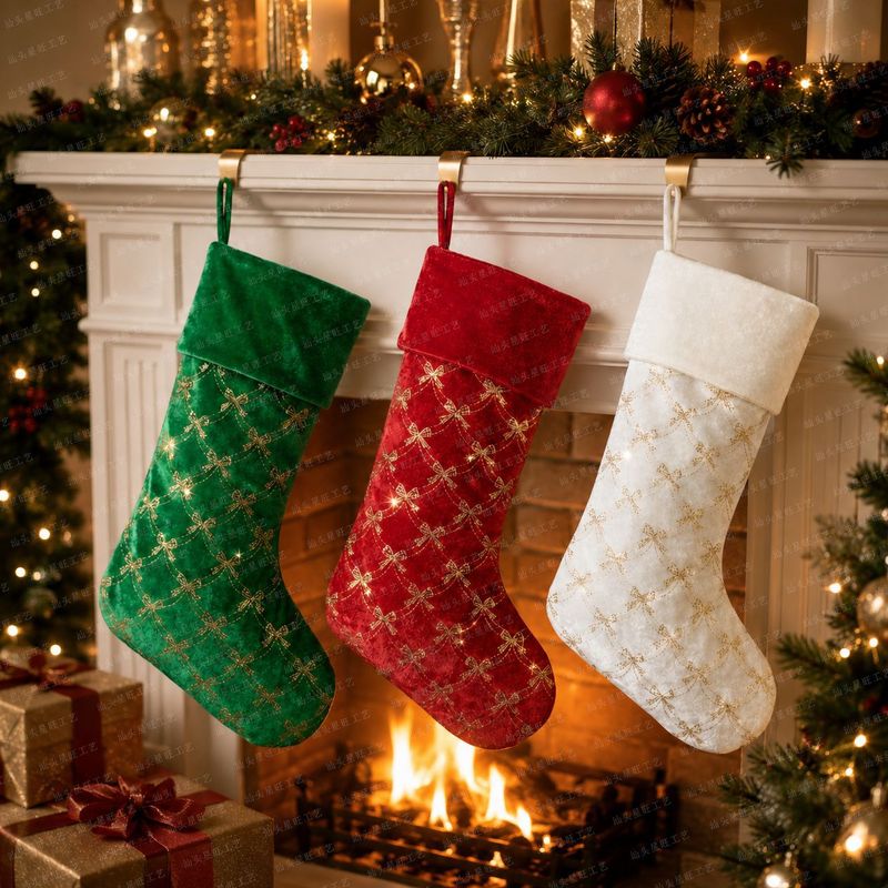 새로운 크리스마스 양말 장식품, 크리스마스 트리 장식, - Christmas Stocking Hanging 리뷰 및 가격